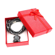 Load image into Gallery viewer, New Fashion Black Onyx Tortoise Necklace with Gift Box Women Animales Natural Stone Carnelian Pendant Necklaces Girls Jewelry
