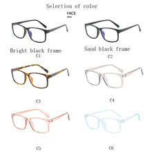 Carica l'immagine nel visualizzatore di Gallery, Occhiali con blocco della luce blu Occhiali da computer unisex con lenti trasparenti Occhiali da vista Donna Uomo Occhiali da gioco anti luce blu