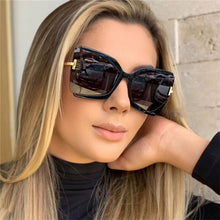 Load image into Gallery viewer, Brand Designer Cat Eye Women Sunglasses Female Gradient Points Sun Glasses Big Oculos Feminino De Sol UV400