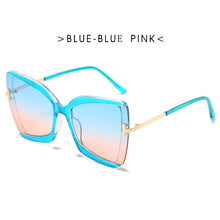 Load image into Gallery viewer, Brand Designer Cat Eye Women Sunglasses Female Gradient Points Sun Glasses Big Oculos Feminino De Sol UV400
