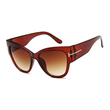 Load image into Gallery viewer, Brand Designer Cat Eye Women Sunglasses Female Gradient Points Sun Glasses Oculos feminino de sol UV400