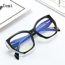 Load image into Gallery viewer, Brand Designer Irregular Square Anti Blue Light Women Glasses Retro Ladies Clear Frame Rending Computer Cat Eye Eyeg