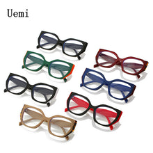 Load image into Gallery viewer, Brand Designer Irregular Square Anti Blue Light Women Glasses Retro Ladies Clear Frame Rending Computer Cat Eye Eyeg