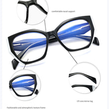 Load image into Gallery viewer, Brand Designer Irregular Square Anti Blue Light Women Glasses Retro Ladies Clear Frame Rending Computer Cat Eye Eyeg