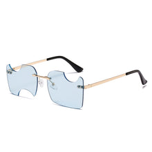 Load image into Gallery viewer, Brand Designer Of Square Rimless Sunglasses For Women Men Retro Clear Ocean Lens Sun Glasess Ins Trending Shades UV