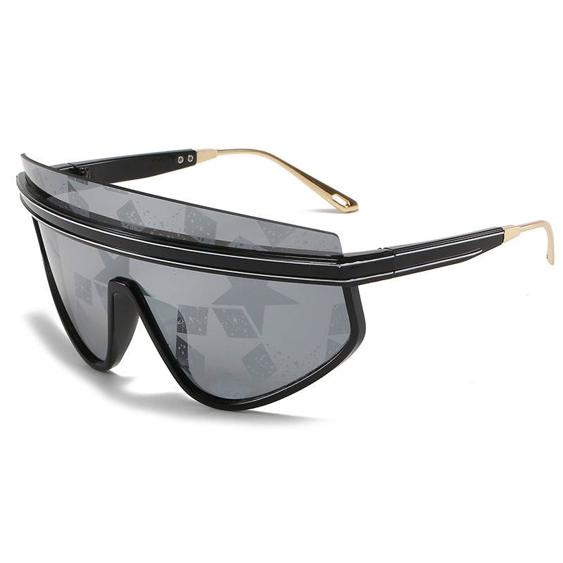 Brand Designer Oversized Rimless Sunglasses For Women Men  Top-quality Retro Sun Glasses Ins Trending Shades