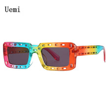 Load image into Gallery viewer, Brand Designer Small Square Sunglasses For Women Men Retro Punk Ins Trending Sun Glasses  UV400 Eyeglasse