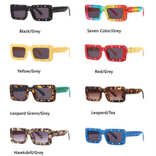 Load image into Gallery viewer, Brand Designer Small Square Sunglasses For Women Men Retro Punk Ins Trending Sun Glasses  UV400 Eyeglasse