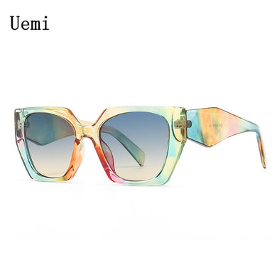 Brand Designer Square Sunglasses For Women Men Vintage Ladies Oversized Irregular Frame Sun Glasses Trending Shades