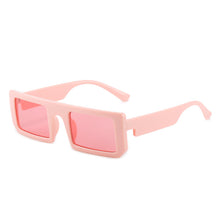 Carica l&#39;immagine nel visualizzatore di Gallery, Occhiali da sole con montatura quadrata marrone rosa UV400 Occhiali da sole retrò maschili verdi blu femminili per donna dropshpping