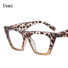 Carica l'immagine nel visualizzatore di Gallery, Cat Eye Anti Blue Light Glasses For Women Men TR90 Retro Clear Ladies Eyeglasses Computer Reading  Designer