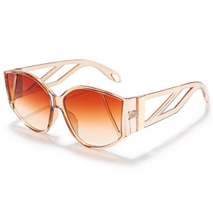 Cat Eye Sunglasses Personality Big Frame Sun Glasses  Brand Retro  Black Sun Glasses Female Men UV400 Oculos