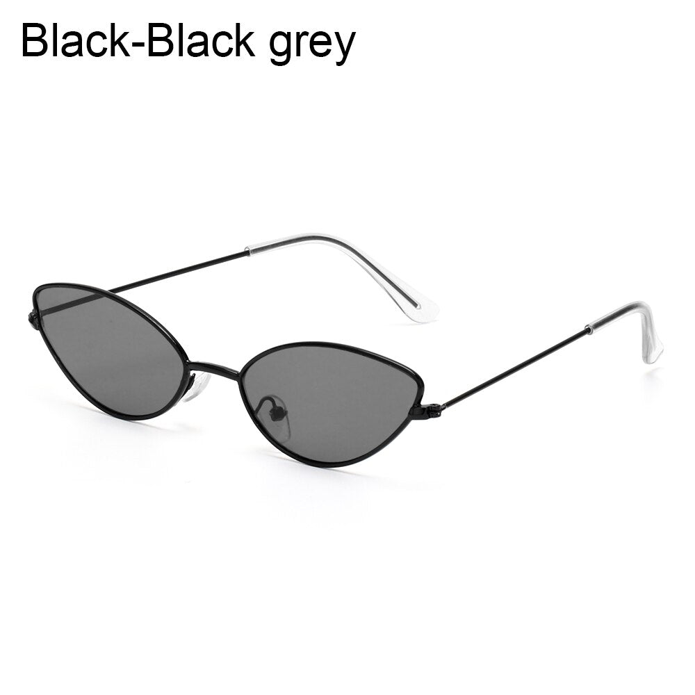 Cat Eye Sunglasses Small Metal Frame Retro Sunglasses Trend UV400 Protection Eyewear Streetwear Sun Glasses