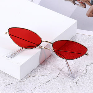Cat Eye Sunglasses Small Metal Frame Retro Sunglasses Trend UV400 Protection Eyewear Streetwear Sun Glasses