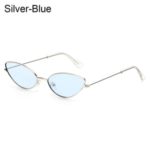 Cat Eye Sunglasses Small Metal Frame Retro Sunglasses Trend UV400 Protection Eyewear Streetwear Sun Glasses