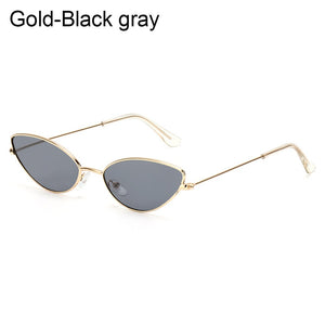 Cat Eye Sunglasses Small Metal Frame Retro Sunglasses Trend UV400 Protection Eyewear Streetwear Sun Glasses