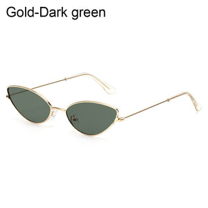 Cat Eye Sunglasses Small Metal Frame Retro Sunglasses Trend UV400 Protection Eyewear Streetwear Sun Glasses