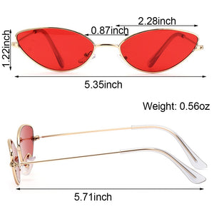 Cat Eye Sunglasses Small Metal Frame Retro Sunglasses Trend UV400 Protection Eyewear Streetwear Sun Glasses