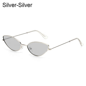 Cat Eye Sunglasses Small Metal Frame Retro Sunglasses Trend UV400 Protection Eyewear Streetwear Sun Glasses