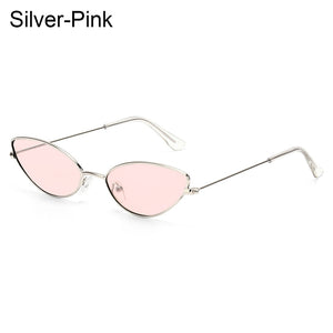 Cat Eye Sunglasses Small Metal Frame Retro Sunglasses Trend UV400 Protection Eyewear Streetwear Sun Glasses