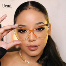 Carica l'immagine nel visualizzatore di Gallery, Cat Eye Women Anti Blue Light Glasses TR90 Retro Clear Ladies Eyeglasses Computer Reading  Designer