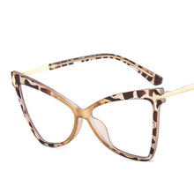 Carica l'immagine nel visualizzatore di Gallery, Cat Eye Women Anti Blue Light Glasses TR90 Retro Clear Ladies Eyeglasses Computer Reading  Designer