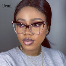 Carica l'immagine nel visualizzatore di Gallery, Cat Eye Women Anti Blue Light Glasses TR90 Retro Clear Ladies Eyeglasses Computer Reading  Designer