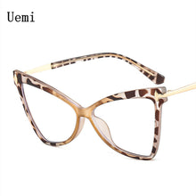 Carica l'immagine nel visualizzatore di Gallery, Cat Eye Women Anti Blue Light Glasses TR90 Retro Clear Ladies Eyeglasses Computer Reading  Designer