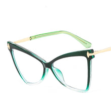 Carica l'immagine nel visualizzatore di Gallery, Cat Eye Women Anti Blue Light Glasses TR90 Retro Clear Ladies Eyeglasses Computer Reading  Designer