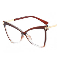 Carica l'immagine nel visualizzatore di Gallery, Cat Eye Women Anti Blue Light Glasses TR90 Retro Clear Ladies Eyeglasses Computer Reading  Designer