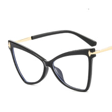 Carica l'immagine nel visualizzatore di Gallery, Cat Eye Women Anti Blue Light Glasses TR90 Retro Clear Ladies Eyeglasses Computer Reading  Designer