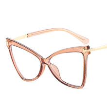 Carica l'immagine nel visualizzatore di Gallery, Cat Eye Women Anti Blue Light Glasses TR90 Retro Clear Ladies Eyeglasses Computer Reading  Designer
