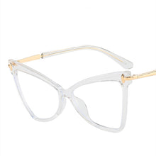 Carica l'immagine nel visualizzatore di Gallery, Cat Eye Women Anti Blue Light Glasses TR90 Retro Clear Ladies Eyeglasses Computer Reading  Designer