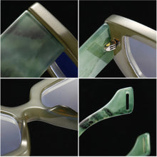 Load image into Gallery viewer, New Colorful Square Women Glasses Frame Clear Anti-Blu-Ray Spring Hinge Wide Legs Eyewear Men Optical Polygon Frame