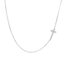 Load image into Gallery viewer, New Fashion Cross Pendant Necklace for Women Men Stainless Steel Religious Jewelry Gold Silver Plated Choker Gift Faith Necklace