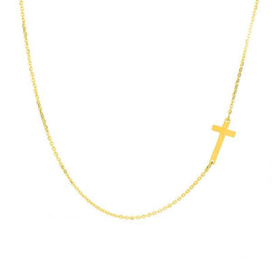 New Fashion Cross Pendant Necklace for Women Men Stainless Steel Religious Jewelry Gold Silver Plated Choker Gift Faith Necklace