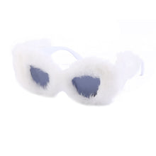 Load image into Gallery viewer, Design Sunglasses Women Hip Hop Personality Funny Sun Glasses Fluff Decoration Candy Colors Eyewear