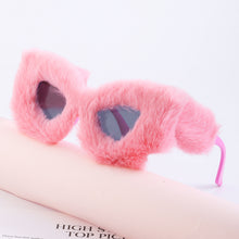 Load image into Gallery viewer, Design Sunglasses Women Hip Hop Personality Funny Sun Glasses Fluff Decoration Candy Colors Eyewear