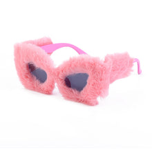 Load image into Gallery viewer, Design Sunglasses Women Hip Hop Personality Funny Sun Glasses Fluff Decoration Candy Colors Eyewear