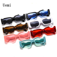 Load image into Gallery viewer, Designer Small Square Sunglasses For Women Men Retro Off Frame Sun Glasses Brand Notched Ins Trending UV400 Eyewear