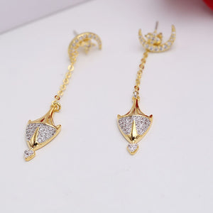 New Fashion European Charm Women Crystal Earrings Jewelry Birthd Anniversary Gift Exquisite Handmade Jewelry Accessories