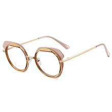 Load image into Gallery viewer, Eyewear Women TR90 Anti Blue Computer Eyeglasses Oversized Blue Light Blocking Punk Round Optical Glasses Frames