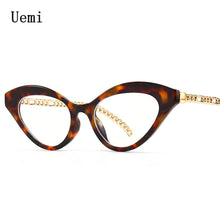 Carica l'immagine nel visualizzatore di Gallery, Female Anti-blue Light Cat Eye Frame Glasses Vintage For Women Computer Clear Eyeglasses Ladies
