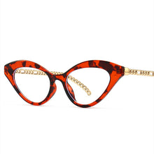 Carica l'immagine nel visualizzatore di Gallery, Female Anti-blue Light Cat Eye Frame Glasses Vintage For Women Computer Clear Eyeglasses Ladies