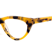 Carica l&#39;immagine nel visualizzatore di Gallery, Montatura per occhiali da vista da donna con montatura intera in acetato ipoallergenico Cat-Eye stile alla moda con cerniera a molla 