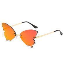 Load image into Gallery viewer, Frameless Butterfly Rhinestone Sunglasses Ladies Steampunk Designer Sunglasses Retro Glasses