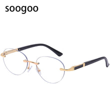 Load image into Gallery viewer, Frameless Round Sunglasses Men  Retro Brand Designer Sun Glasses Rimless Women Retro Classic Eyeglasses UV 400