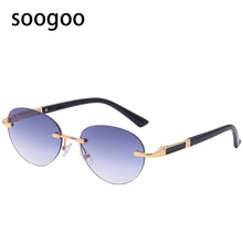 Load image into Gallery viewer, Frameless Round Sunglasses Men  Retro Brand Designer Sun Glasses Rimless Women Retro Classic Eyeglasses UV 400