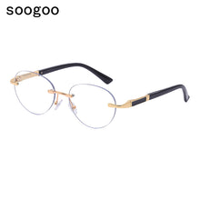 Load image into Gallery viewer, Frameless Round Sunglasses Men  Retro Brand Designer Sun Glasses Rimless Women Retro Classic Eyeglasses UV 400