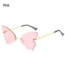 Load image into Gallery viewer, Frameless Trend Sunglasses ins Butterfly Glasses Sunglasses Vintage Female Glasses Design Streetwear